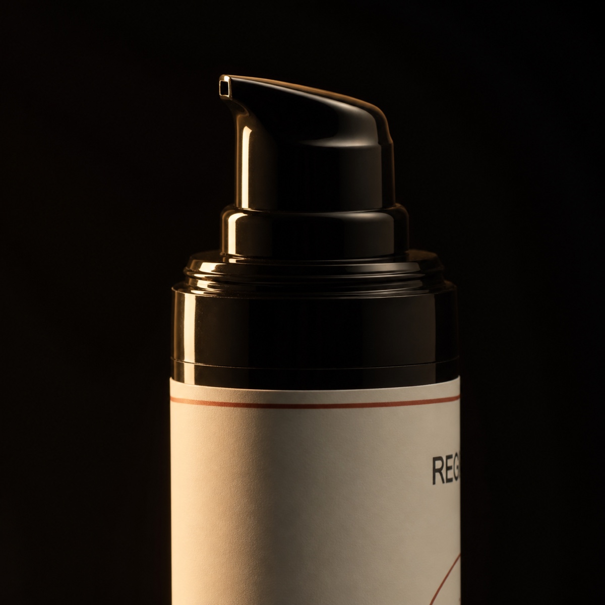Daily Moisture Cream. The pump head close enough to read the thread of it.