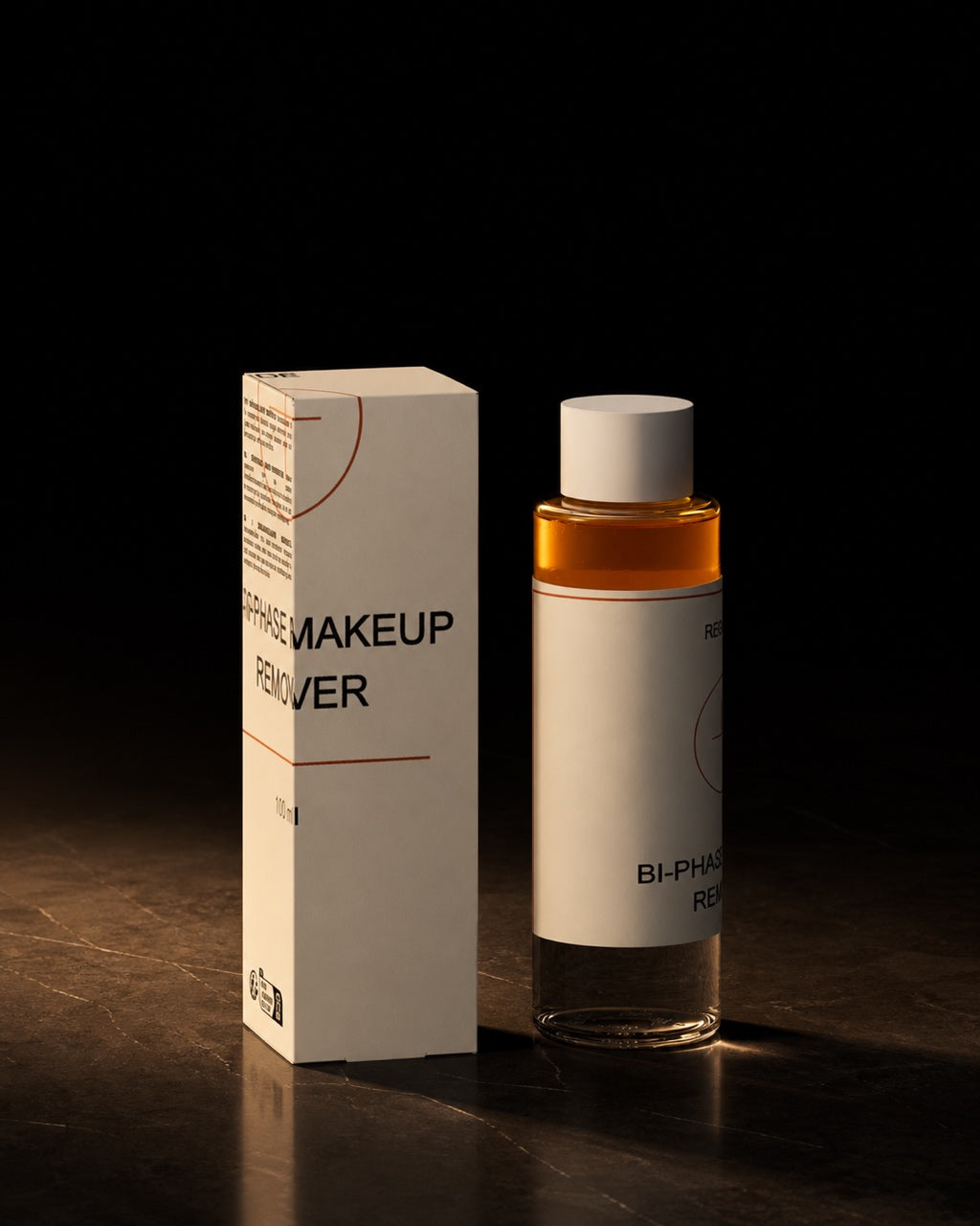 Bi-Phase Makeup Remover. The product, front on.