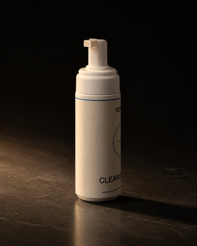 Cleansing Foam. The product, front on.