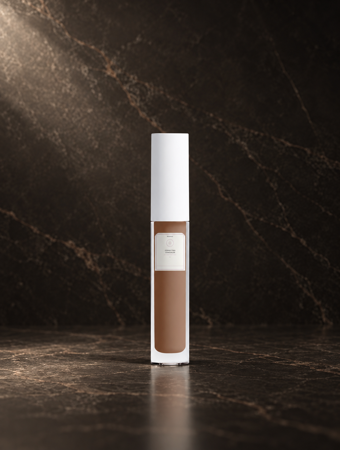 Correcting Concealer — 35 Deep Neutral, digitally styled bottle on dark stone.