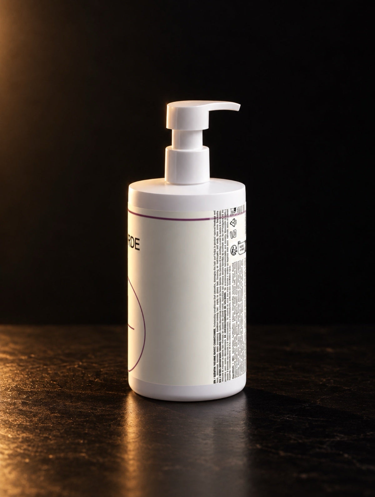 Keratin Volume Conditioner. The bottle from behind.