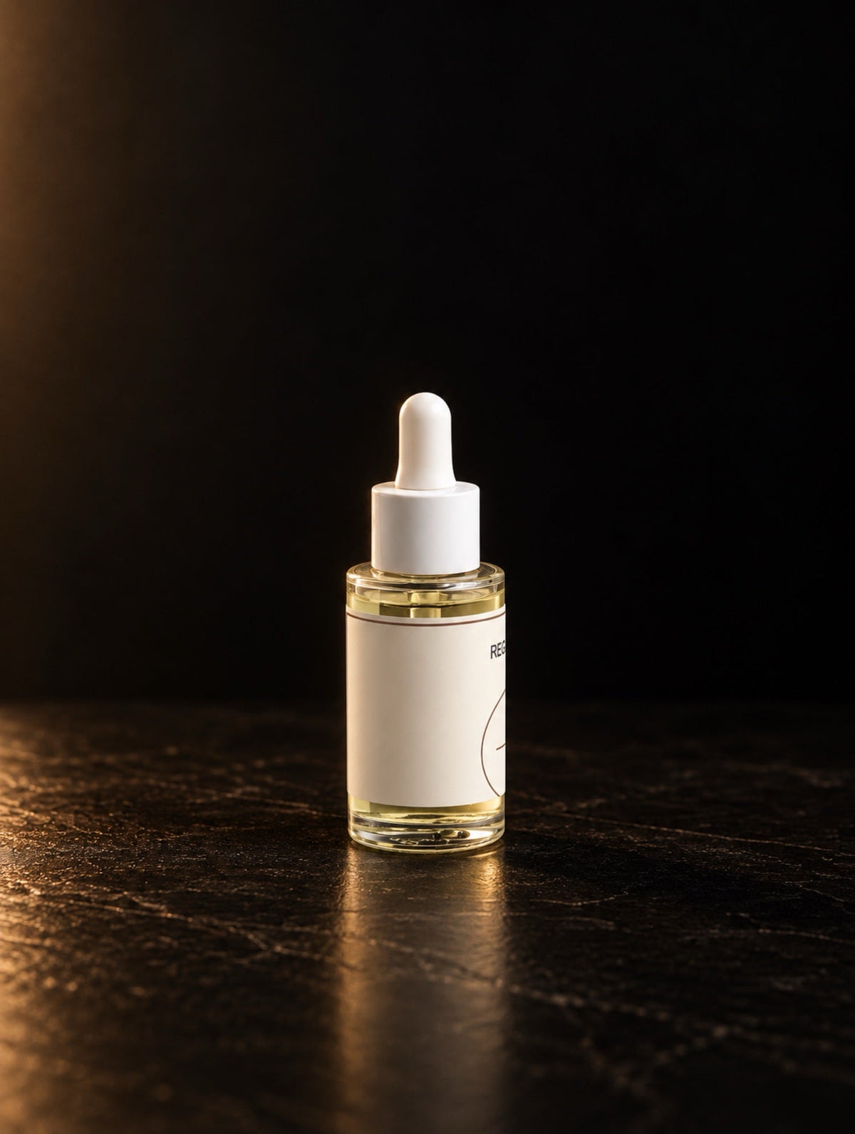 Rosemary Scalp Oil. The dropper bottle on its own.